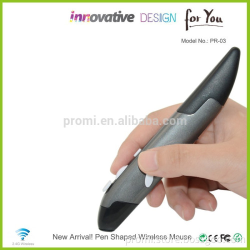 High quality wireless ergonomic optical pen mouse with CE, FCC, ROHS